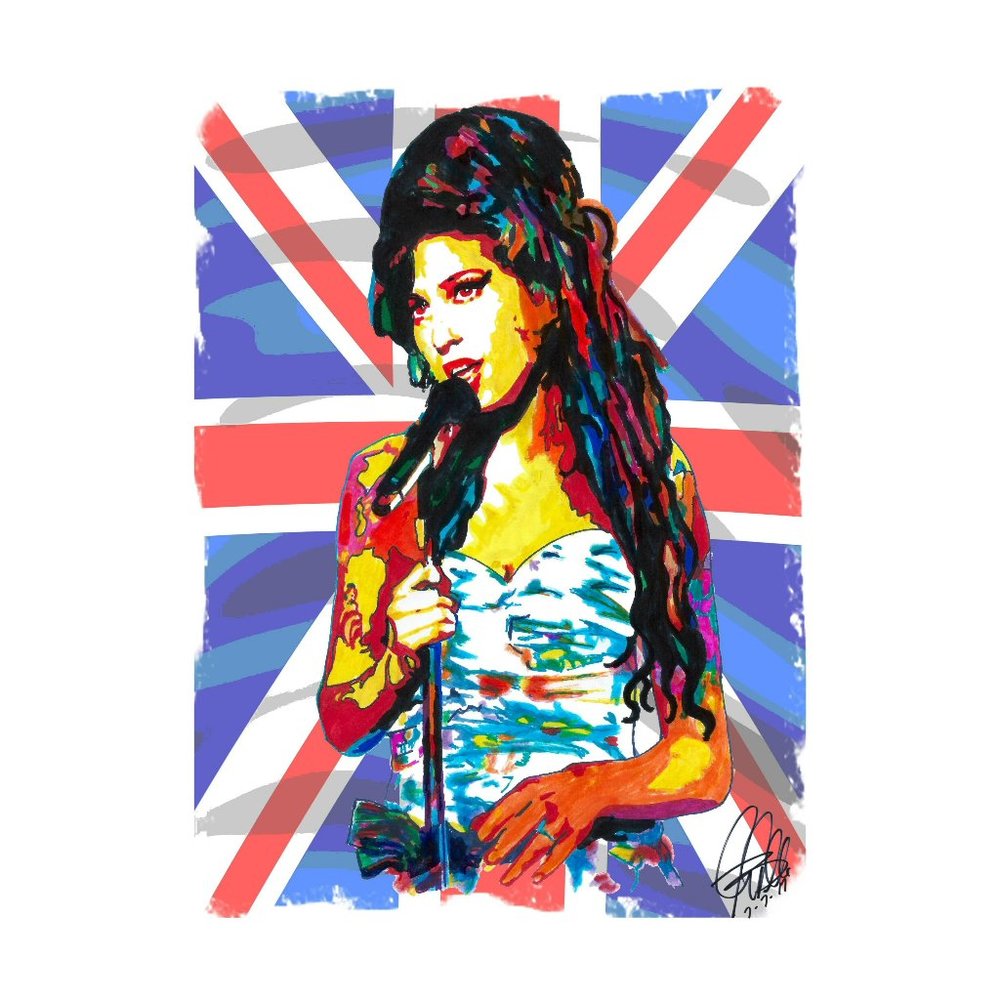 Amy Winehouse Singer Jazz Soul Music Print Poster Wall Art 11x17